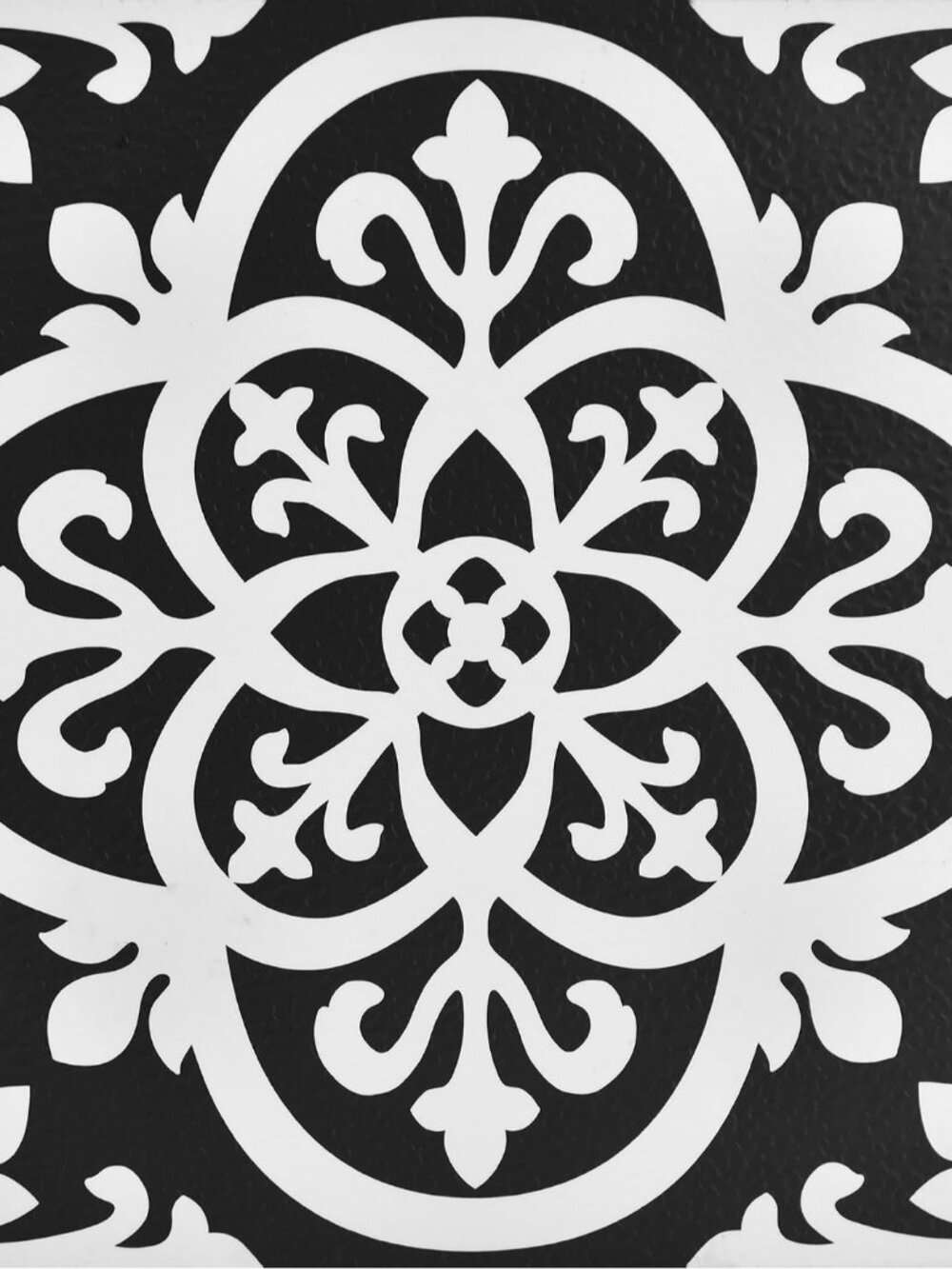 Black Gothic Peel & Stick Floor Tiles, FP2475